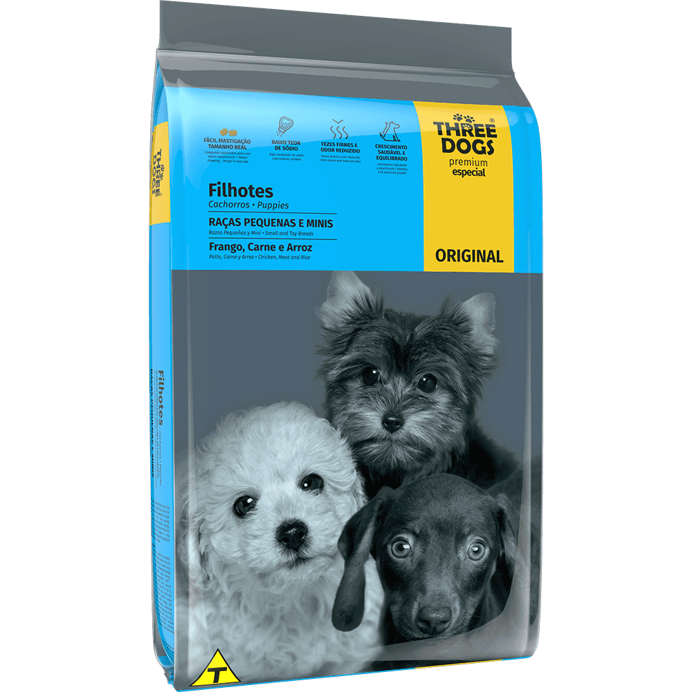 Three Dogs Filhotes Raças Pequenas e Mini 10kg