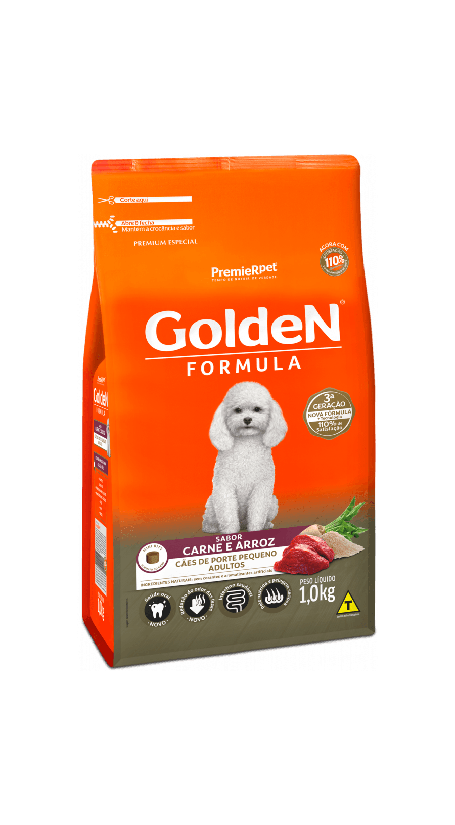 Golden Formula Adultos Raças Pequenas Carne Mini Bits 15kg