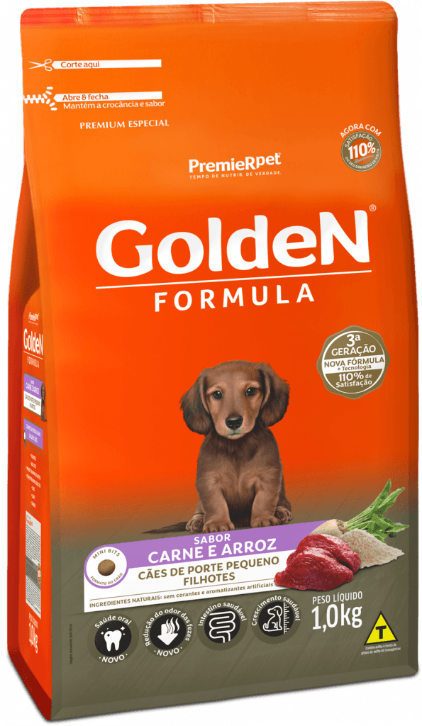 Golden Formula Filhotes Raças Pequenas Carne 1kg
