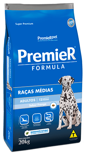 Premier Formula Adultos Raças Médias Frango 20kg