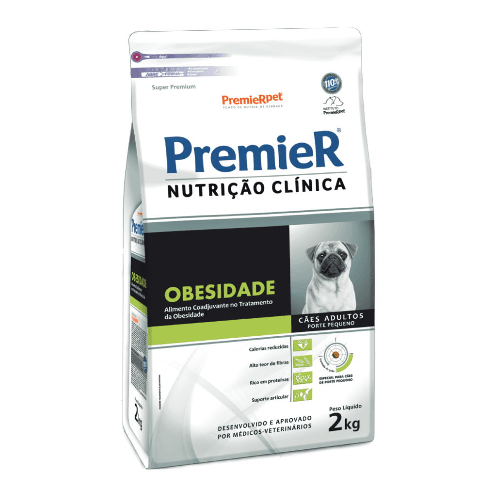 Premier Nutrição Clínica Obesidade Adultos Pequeno Porte 10kg