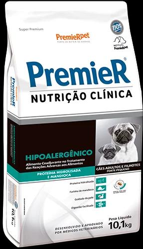 Premier Nutrição Clínica Hipoalergênico Raças Pequenas Mandioca 10kg