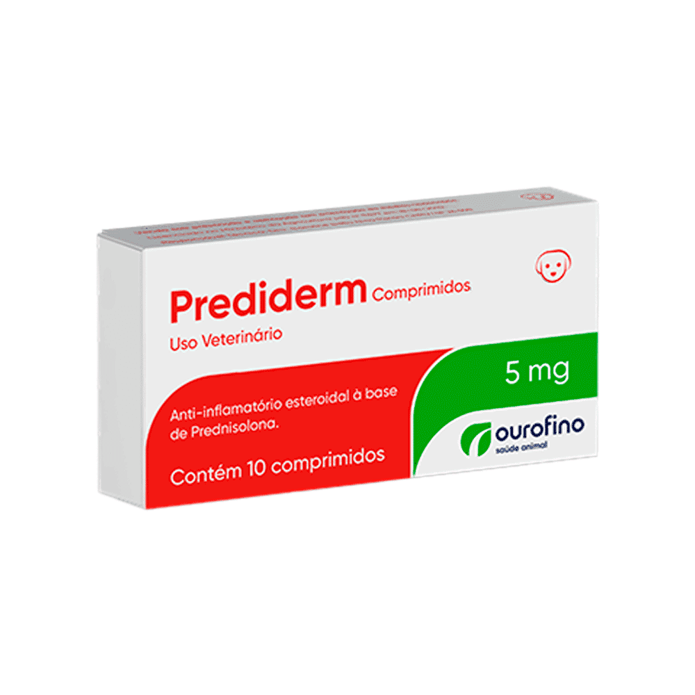 Prediderm 5mg Cães Ourofino 10Cp