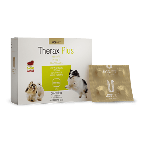 Vermífugo Therax Plus 660mg 4Cp