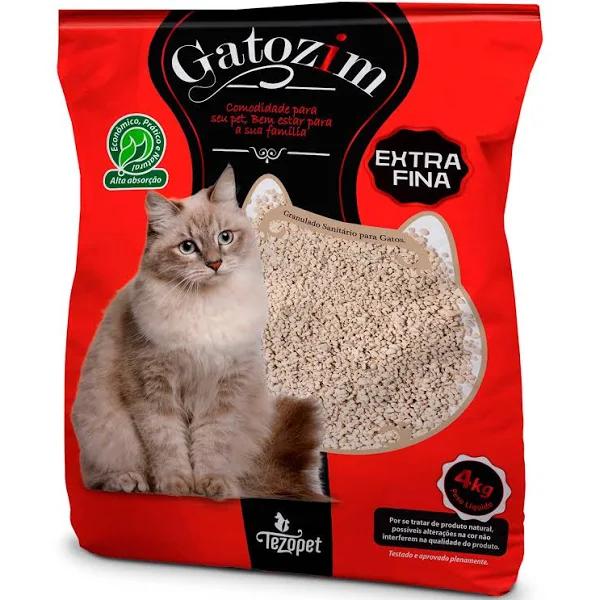 Areia Higiênica Gatozim Extra Fina 4kg