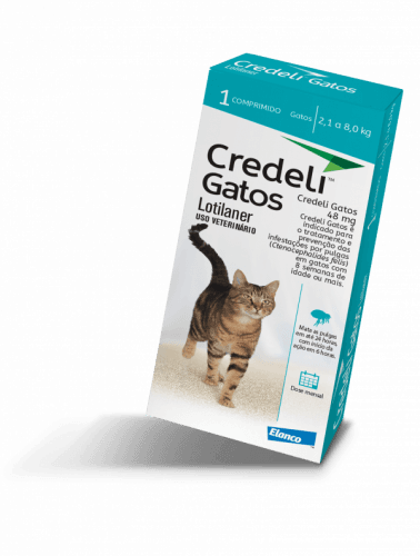 Antiparasitário Credeli Gatos Adultos 2,1 A 8Kg 1Cp