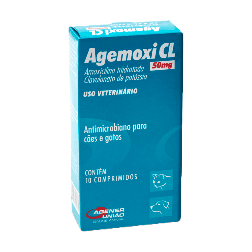 Antibiótico Agemoxi CL 50mg 10cp