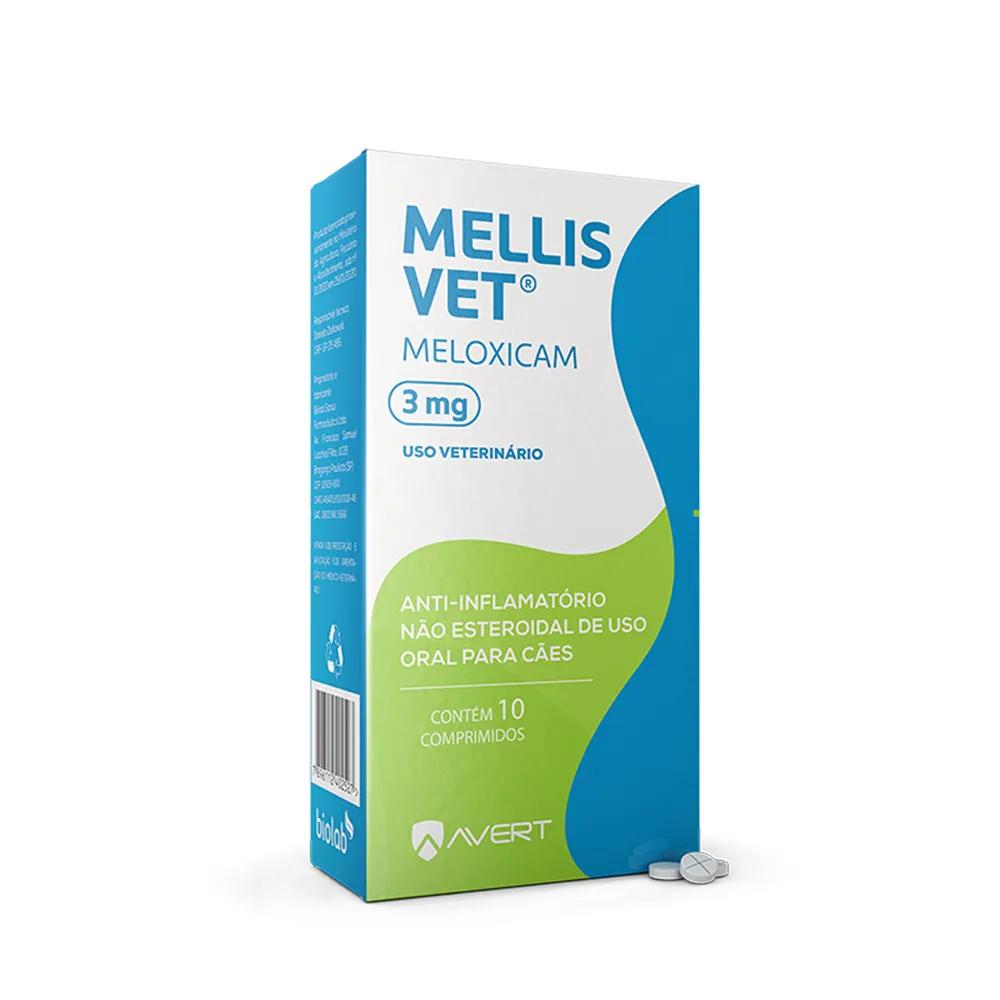  Anti-inflamatório Mellis Vet Cães 3mg 10Cp