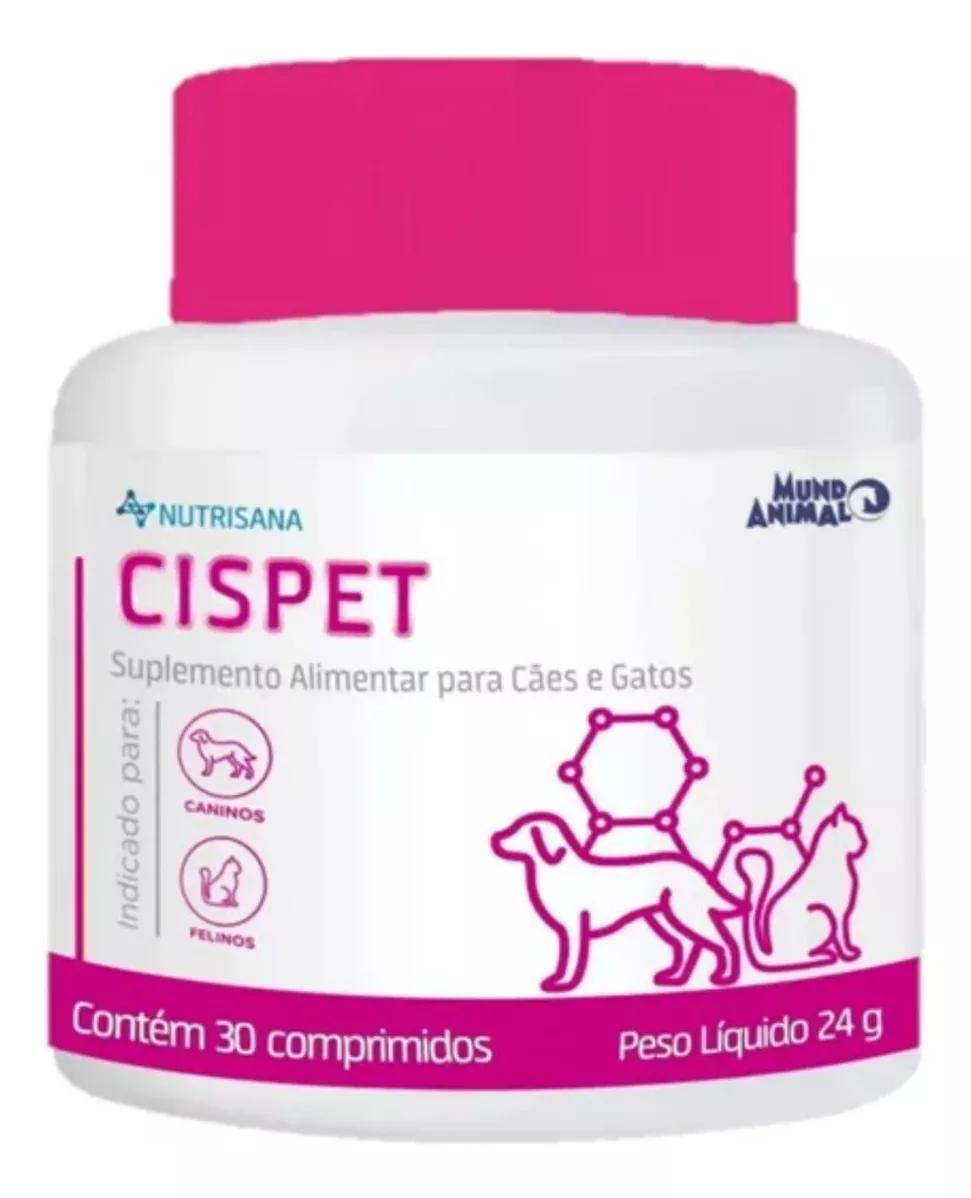 Suplemento Cispet  Cães Gatos Com 30Cp