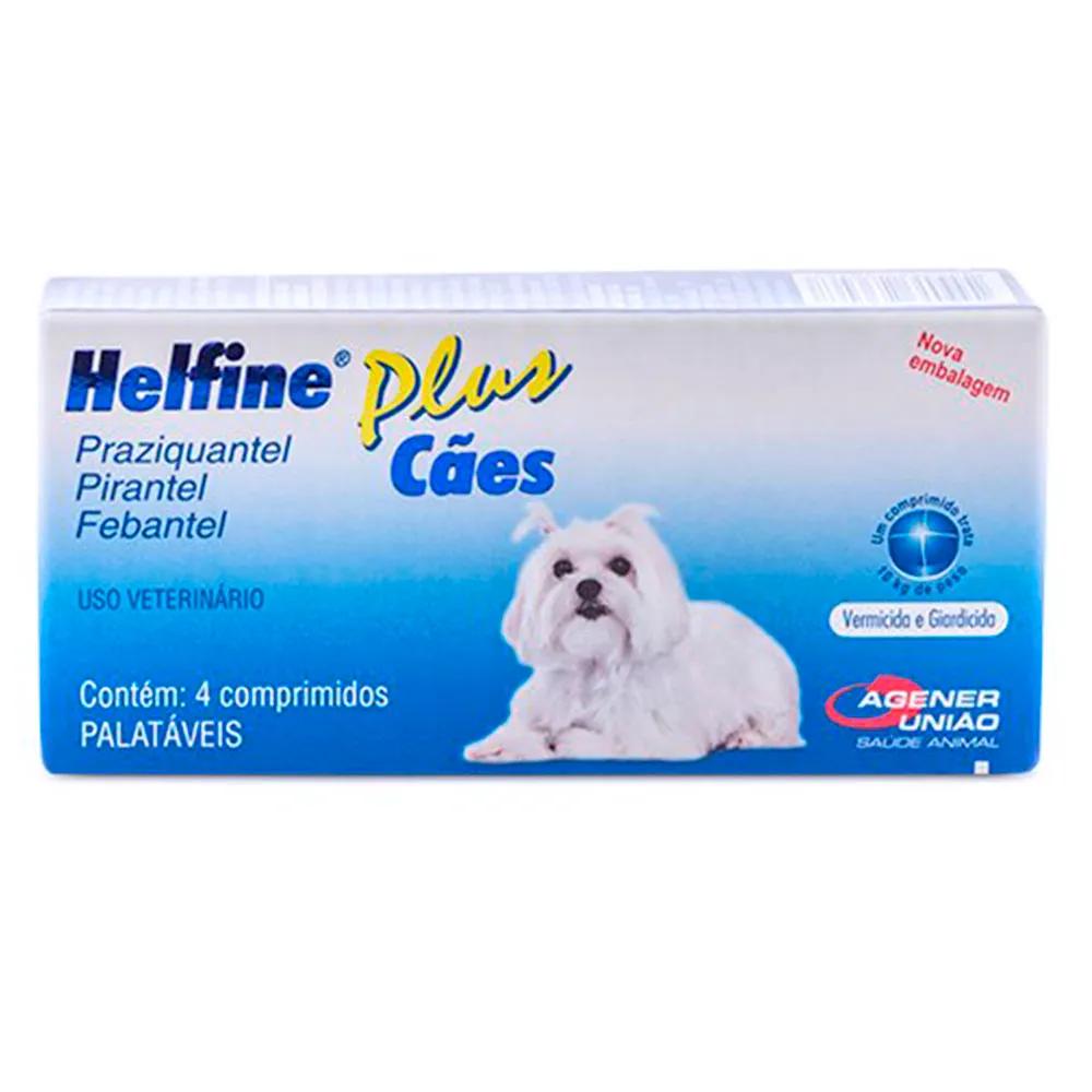 Vermífugo Helfine Plus Cães 4Cp