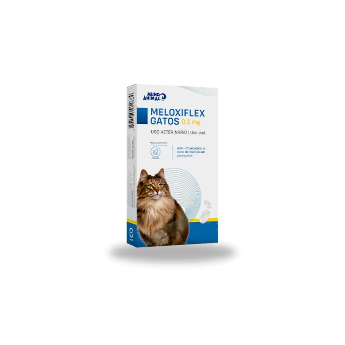 Anti-Inflamatório Meloxiflex Gatos 0,2mg 5Cp